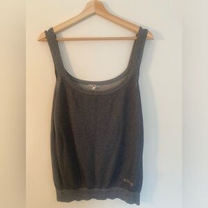 Iceberg metallic Silver Tank Top